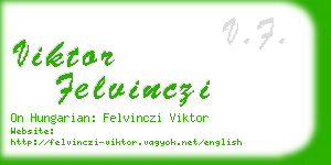 viktor felvinczi business card